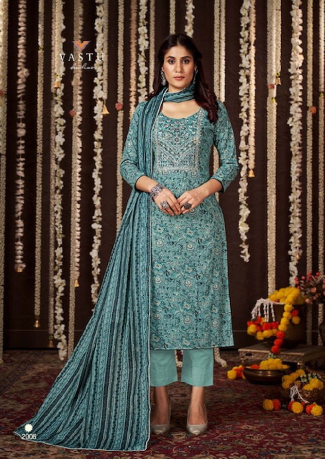 Vastu Gulmohar Vol 1 Designer Cotton Dress Material Collection
